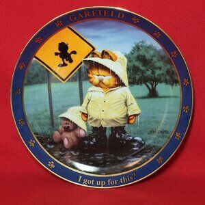 Danbury Mint I Got Up For This  Jim Davis A Day With Garfield Decorative Plate
